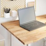 Casa si Gradina - Mobilier - Feronerie si accesorii mobila - Blat de birou netratat Lemn masiv de stejar dreptunghiular, mărime 100x80x2.5 cm - Infinity.ro