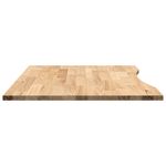 Casa si Gradina - Mobilier - Feronerie si accesorii mobila - Blat de birou netratat Lemn masiv de stejar dreptunghiular, mărime 100x80x2.5 cm - Infinity.ro