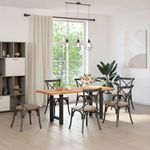 Casa si Gradina - Mobilier - Feronerie si accesorii mobila - Picioare masuta de cafea Negru 2 buc 60x(72-73) cm Otel - Infinity.ro