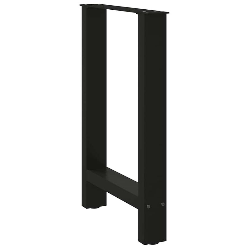 Casa si Gradina - Mobilier - Feronerie si accesorii mobila - Picioare masuta de cafea Negru 2 buc 60x(72-73) cm Otel - Infinity.ro