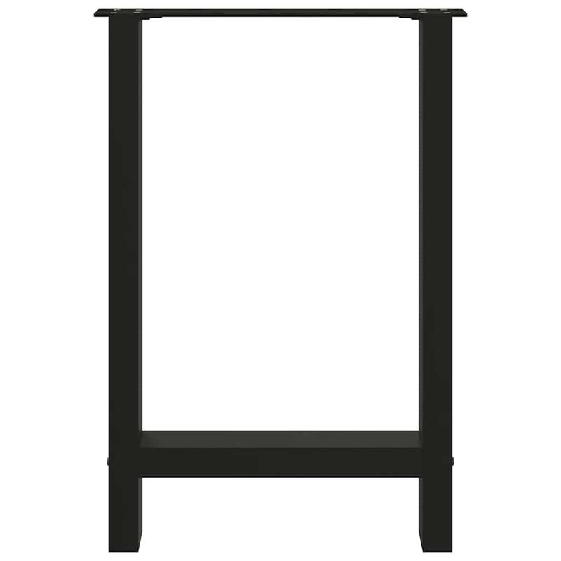 Casa si Gradina - Mobilier - Feronerie si accesorii mobila - Picioare masuta de cafea Negru 2 buc 60x(72-73) cm Otel - Infinity.ro