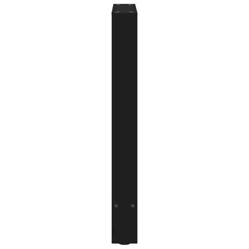 Casa si Gradina - Mobilier - Feronerie si accesorii mobila - Picioare masuta de cafea Negru 2 buc 60x(72-73) cm Otel - Infinity.ro