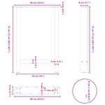 Casa si Gradina - Mobilier - Feronerie si accesorii mobila - Picioare masuta de cafea Negru 2 buc 60x(72-73) cm Otel - Infinity.ro