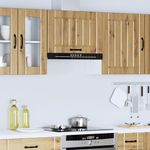 Casa si Gradina - Mobilier - Comode si corpuri - Corpuri bucatarie - Dulap de bucatarie „Lucca” din lemn de stejar artificial, mărime 60x31x40 cm, model 1x dulap de perete (1 ușă rabatabilă) - Infinity.ro