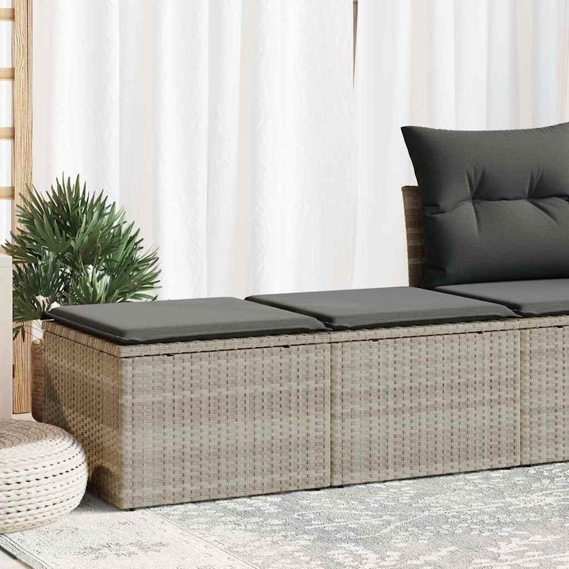 Casa si Gradina - Gradina si terasa - Mobilier exterior - Seturi mobila gradina - Set canapea de gradina cu perne, 2 piese, gri deschis poliratan - Infinity.ro