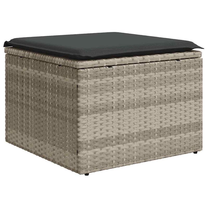 Casa si Gradina - Gradina si terasa - Mobilier exterior - Seturi mobila gradina - Set canapea de gradina cu perne, 2 piese, gri deschis poliratan - Infinity.ro