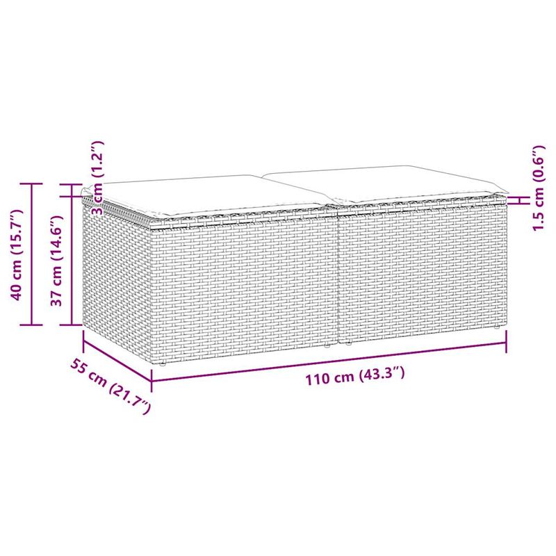 Casa si Gradina - Gradina si terasa - Mobilier exterior - Seturi mobila gradina - Set canapea de gradina cu perne, 2 piese, gri deschis poliratan - Infinity.ro
