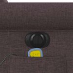 Ingrijire personala si Cosmetice - Sanatate si wellness - Articole wellness - Fotolii de masaj - Fotoliu electric masaj rabatabil cu ridicare maro inchis textil - Infinity.ro