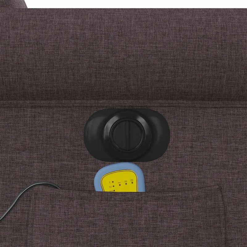 Ingrijire personala si Cosmetice - Sanatate si wellness - Articole wellness - Fotolii de masaj - Fotoliu electric masaj rabatabil cu ridicare maro inchis textil - Infinity.ro
