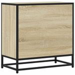 Casa si Gradina - Mobilier - Comode si corpuri - Noptiere - Noptiera din stejar Sonoma 60x31x60 cm lemn prelucrat si metal - Infinity.ro