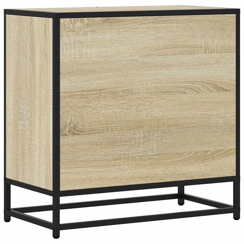 Casa si Gradina - Mobilier - Comode si corpuri - Noptiere - Noptiera din stejar Sonoma 60x31x60 cm lemn prelucrat si metal - Infinity.ro