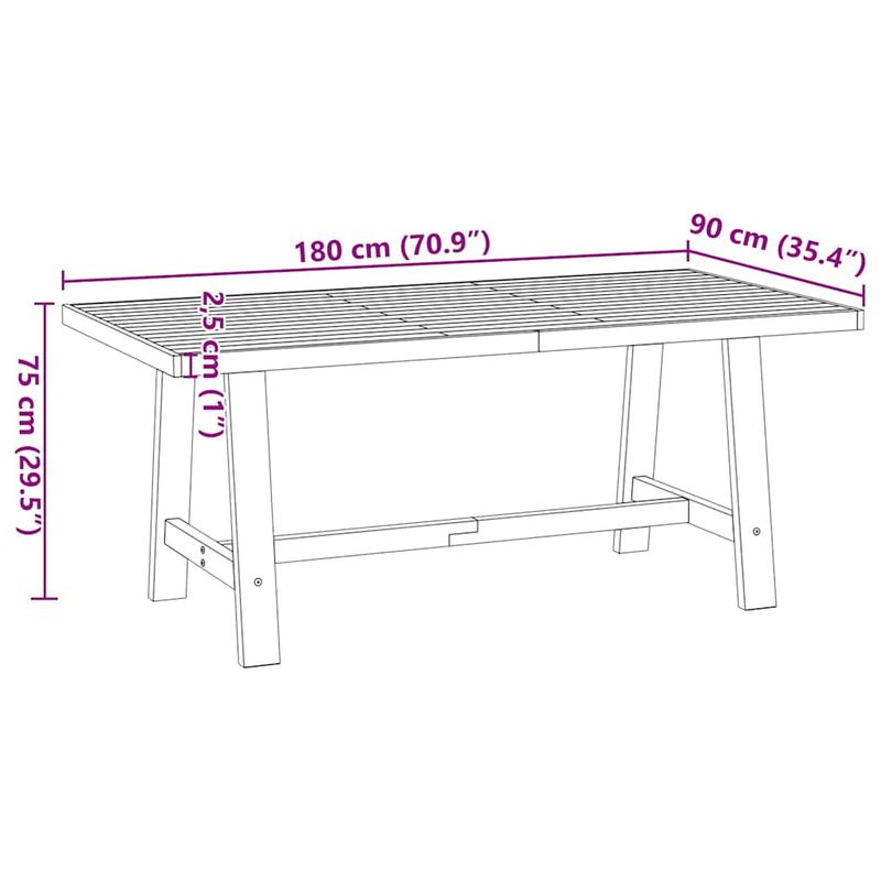 Casa si Gradina - Mobilier - Mese si birouri - Mese bucatarie si dining - Masa de sufragerie NOAIN picioare in forma A lemn masiv de pin - Infinity.ro