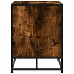 Casa si Gradina - Mobilier - Canapele si coltare - Banchete - Banca de pantofi din stejar afumat lemn de prelucrare si metal - Infinity.ro