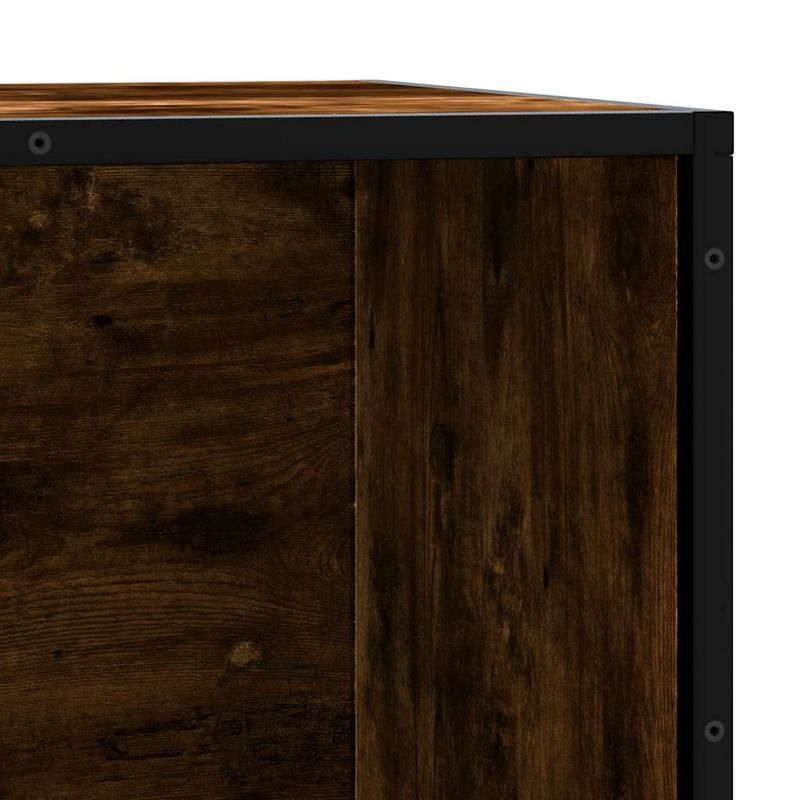 Casa si Gradina - Mobilier - Organizare si depozitare - Bancute - Banca de pantofi din stejar afumat, lemn de prelucrare si metal - Infinity.ro