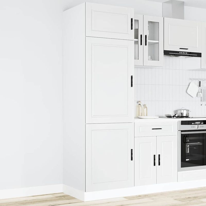 Casa si Gradina - Mobilier - Comode si corpuri - Corpuri bucatarie - Dulap de bucatarie „Porto” din lemn prelucrat alb - Infinity.ro