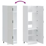 Casa si Gradina - Mobilier - Comode si corpuri - Corpuri bucatarie - Dulap de bucatarie „Porto” din lemn prelucrat alb - Infinity.ro