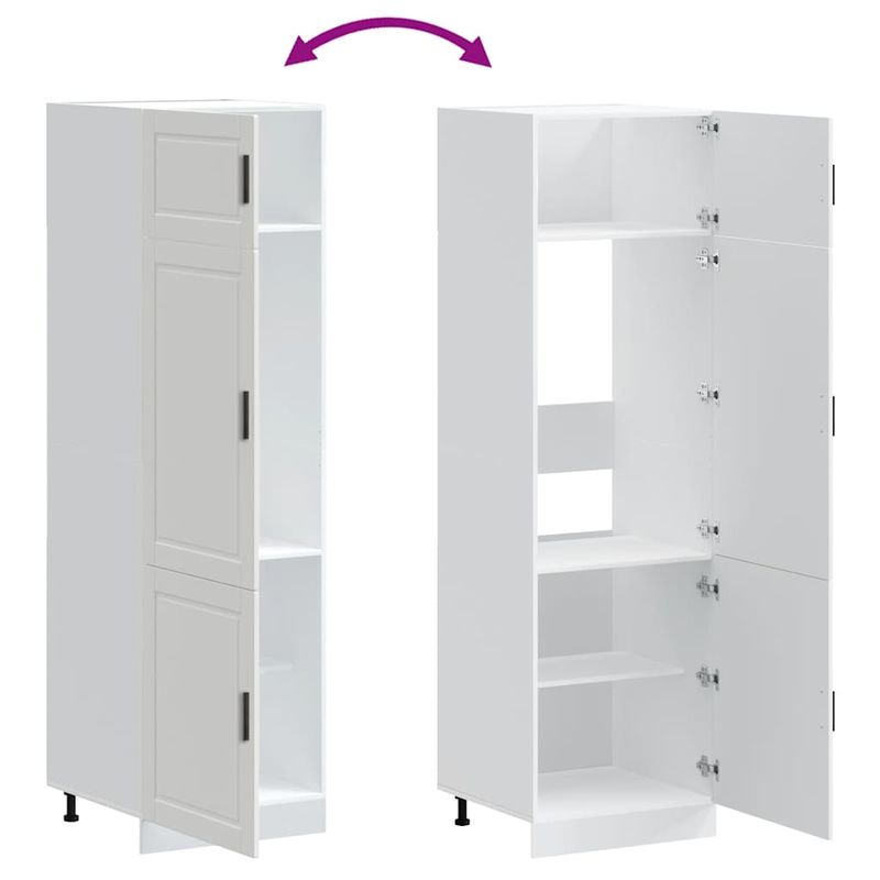 Casa si Gradina - Mobilier - Comode si corpuri - Corpuri bucatarie - Dulap de bucatarie „Porto” din lemn prelucrat alb - Infinity.ro