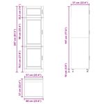 Casa si Gradina - Mobilier - Comode si corpuri - Corpuri bucatarie - Dulap de bucatarie „Porto” din lemn prelucrat alb - Infinity.ro