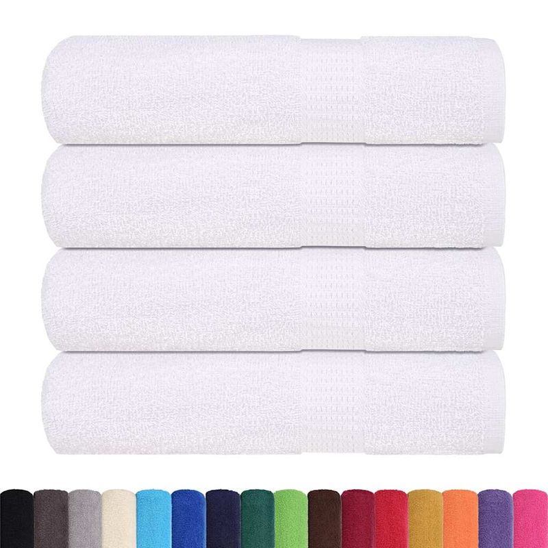 Casa si Gradina - Textile si covoare - Textile baie - Prosoape - Prosoape de mana 4 buc Alb 50x100 cm 360 g/m² 100% bumbac - Infinity.ro