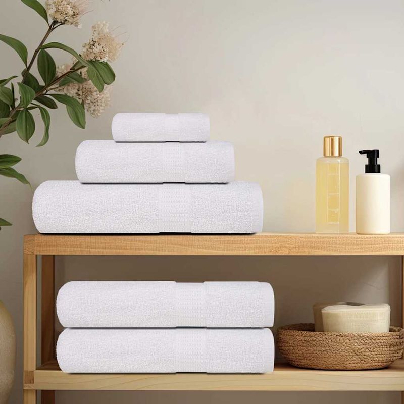 Casa si Gradina - Textile si covoare - Textile baie - Prosoape - Prosoape de mana 4 buc Alb 50x100 cm 360 g/m² 100% bumbac - Infinity.ro