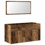 Casa si Gradina - Mobilier - Mobilier baie - Comode baie - Dulap de baie cu oglinda Lemn vechi Lemn prelucrat - Infinity.ro