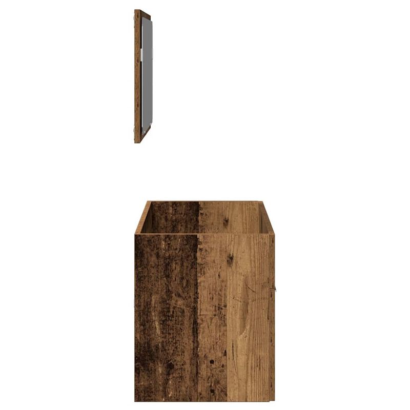 Casa si Gradina - Mobilier - Mobilier baie - Comode baie - Dulap de baie cu oglinda Lemn vechi Lemn prelucrat - Infinity.ro