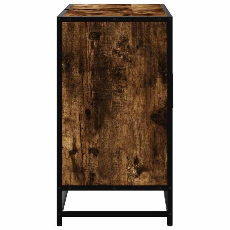 Casa si Gradina - Mobilier - Mobilier baie - Comode baie - Dulap chiuveta de baie stejar fumuriu 80x33x60 cm lemn compozit - Infinity.ro