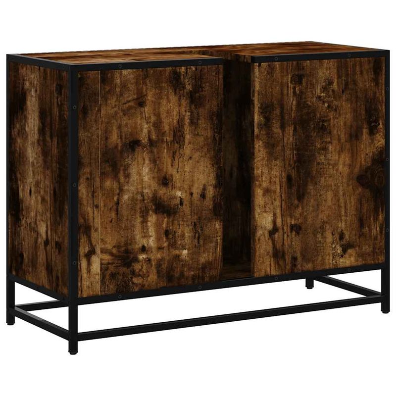 Casa si Gradina - Mobilier - Mobilier baie - Comode baie - Dulap chiuveta de baie stejar fumuriu 80x33x60 cm lemn compozit - Infinity.ro