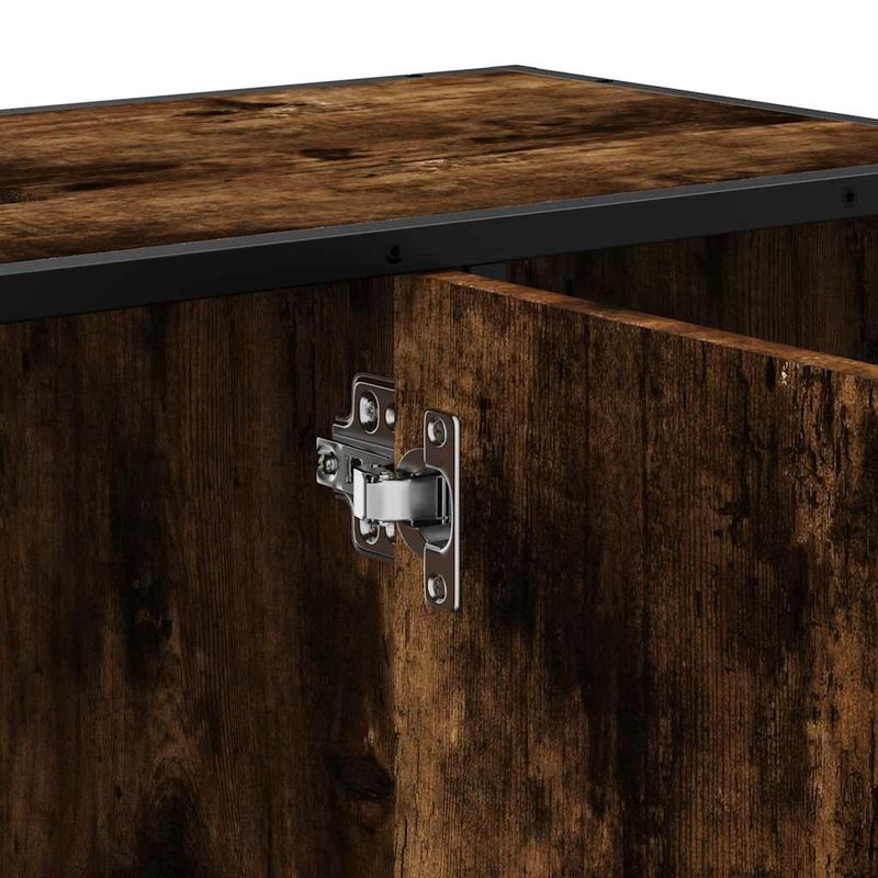 Casa si Gradina - Mobilier - Mobilier baie - Comode baie - Dulap chiuveta de baie stejar fumuriu 80x33x60 cm lemn compozit - Infinity.ro