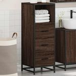 Casa si Gradina - Mobilier - Mobilier baie - Comode baie - Dulap de baie, stejar maro, 35x37,5x100 cm, lemn prelucrat - Infinity.ro