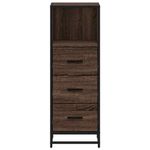 Casa si Gradina - Mobilier - Mobilier baie - Comode baie - Dulap de baie, stejar maro, 35x37,5x100 cm, lemn prelucrat - Infinity.ro