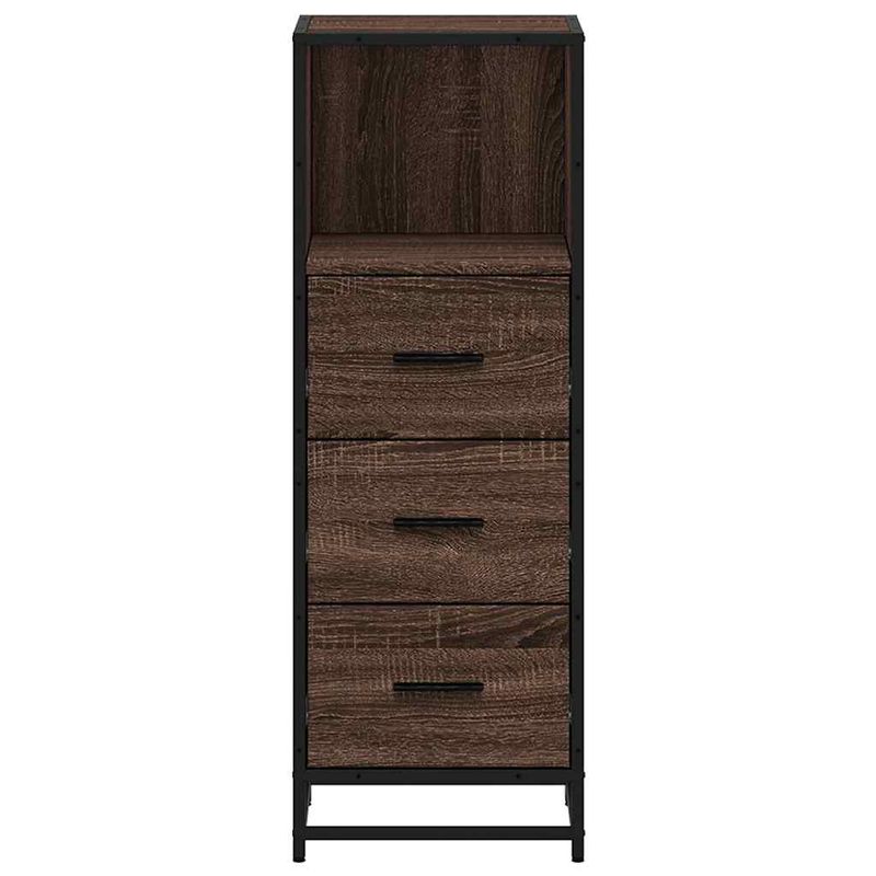 Casa si Gradina - Mobilier - Mobilier baie - Comode baie - Dulap de baie, stejar maro, 35x37,5x100 cm, lemn prelucrat - Infinity.ro