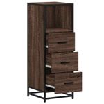 Casa si Gradina - Mobilier - Mobilier baie - Comode baie - Dulap de baie, stejar maro, 35x37,5x100 cm, lemn prelucrat - Infinity.ro
