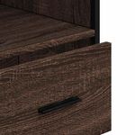 Casa si Gradina - Mobilier - Mobilier baie - Comode baie - Dulap de baie, stejar maro, 35x37,5x100 cm, lemn prelucrat - Infinity.ro