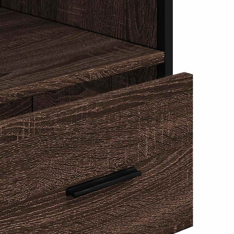 Casa si Gradina - Mobilier - Mobilier baie - Comode baie - Dulap de baie, stejar maro, 35x37,5x100 cm, lemn prelucrat - Infinity.ro