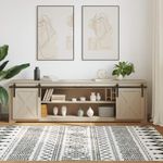 Casa si Gradina - Constructii - Usi interior, exterior si garaj - Accesorii usi - Set usi glisante pentru dulap 213 cm otel carbon - Infinity.ro
