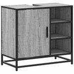 Casa si Gradina - Mobilier - Mobilier baie - Comode baie - Dulap pentru chiuveta de baie gri Sonoma 65x33x60 cm lemn - Infinity.ro