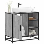 Casa si Gradina - Mobilier - Mobilier baie - Comode baie - Dulap pentru chiuveta de baie gri Sonoma 65x33x60 cm lemn - Infinity.ro