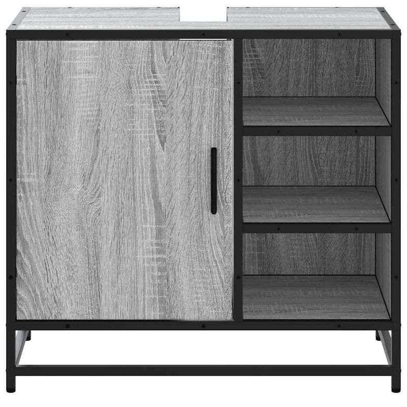 Casa si Gradina - Mobilier - Mobilier baie - Comode baie - Dulap pentru chiuveta de baie gri Sonoma 65x33x60 cm lemn - Infinity.ro