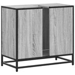 Casa si Gradina - Mobilier - Mobilier baie - Comode baie - Dulap pentru chiuveta de baie gri Sonoma 65x33x60 cm lemn - Infinity.ro