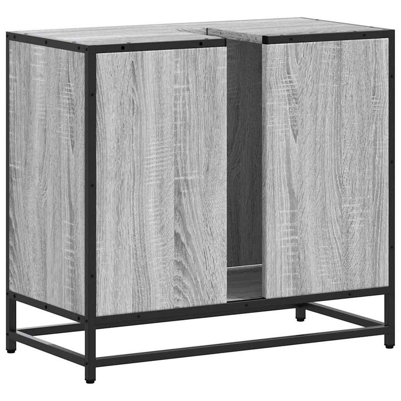 Casa si Gradina - Mobilier - Mobilier baie - Comode baie - Dulap pentru chiuveta de baie gri Sonoma 65x33x60 cm lemn - Infinity.ro