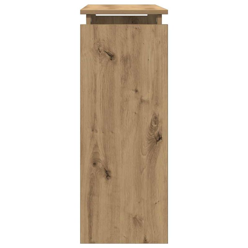 Casa si Gradina - Mobilier - Comode si corpuri - Console - Masuta consola, stejar artizanal, 80x30x80 cm, lemn prelucrat - Infinity.ro