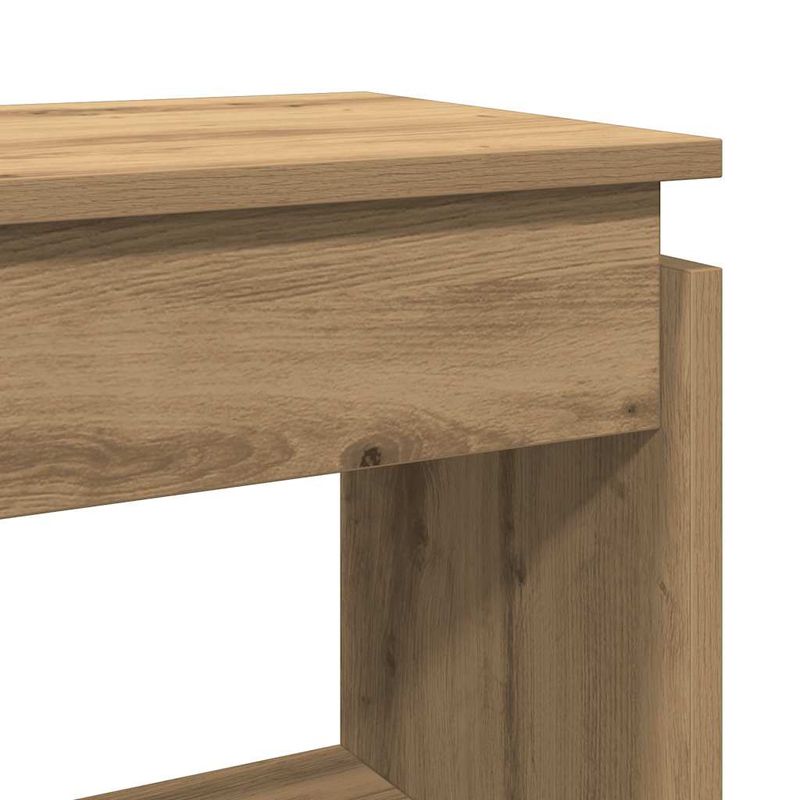 Casa si Gradina - Mobilier - Comode si corpuri - Console - Masuta consola, stejar artizanal, 80x30x80 cm, lemn prelucrat - Infinity.ro