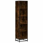 Casa si Gradina - Mobilier - Biblioteci si rafturi - Biblioteci - Biblioteca, stejar fumuriu, 40x35x170,5 cm, lemn prelucrat - Infinity.ro