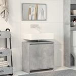 Casa si Gradina - Mobilier - Seturi de mobilier - Seturi baie - Set mobilier de baie, 2 piese, gri beton, lemn compozit - Infinity.ro