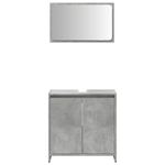 Casa si Gradina - Mobilier - Seturi de mobilier - Seturi baie - Set mobilier de baie, 2 piese, gri beton, lemn compozit - Infinity.ro