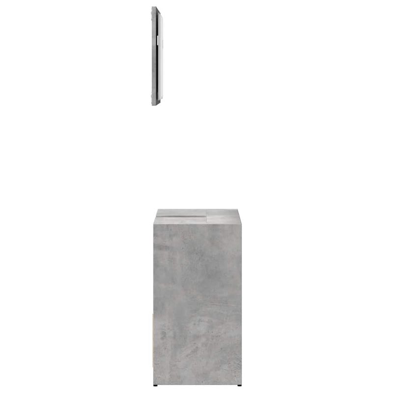 Casa si Gradina - Mobilier - Seturi de mobilier - Seturi baie - Set mobilier de baie, 2 piese, gri beton, lemn compozit - Infinity.ro