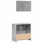 Casa si Gradina - Mobilier - Seturi de mobilier - Seturi baie - Set mobilier de baie, 2 piese, gri beton, lemn compozit - Infinity.ro