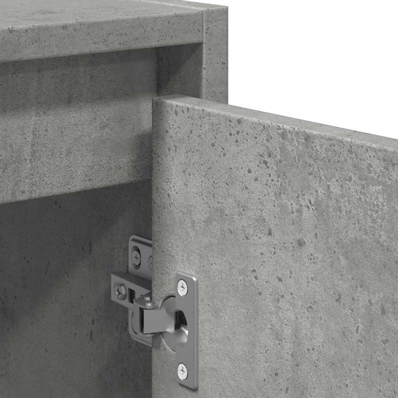 Casa si Gradina - Mobilier - Seturi de mobilier - Seturi baie - Set mobilier de baie, 2 piese, gri beton, lemn compozit - Infinity.ro