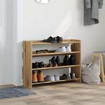 Casa si Gradina - Mobilier - Organizare si depozitare - Organizator incaltaminte - Pantofar, stejar artizanal, 80x25x61,5 cm lemn prelucrat, lăţime 80 cm, înălțime 62 cm - Infinity.ro